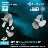 Kriegsmarine Battleship Propellers 1/350 Spalah SP01553 Model