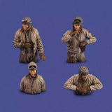 1/35 4pcs Resin Model Kit US Army Soldiers Tank Crew WW2 Unpainted Model