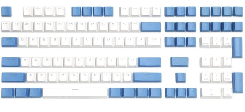 Drop Two Tone Shine Through Keycap Kit - Blue 108 Keys Blue Model
