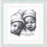 Vervaco counted cross stitch kit "Twins", 20x21cm Model