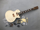 1set DIY Electric Guitar Kit with Mahogany Neck Flame Maple Body Accessories Model