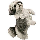 Shih Tzu Figurine Hand Painted Gray Puppy Cut - Sandicast Model