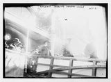 Photo:New York NY 1909 Theodore Roosevelt Boarding Ship Hamburg Model