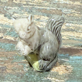 Miniature Mini Vintage Squirrel Figurine Display Vtg Animal Model