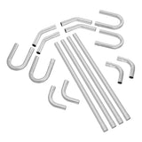 VEVOR DIY Universal Exhaust Kit 16 Pieces Exhaust Pipe Kit with Slip-Fit Joint Model