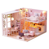 1:24 DIY Miniature Dollhouse Kit: Furniture, Dust Proof, Music (Tranquil Life) Model