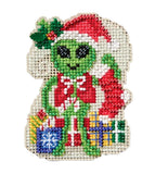 MILL HILL Winter Holiday Christmas ORNAMENT Bead Cross Stitch Kit ALIEN ELF Model