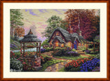 Merejka Counted Cross Stitch Kit Make a Wish Cottage K-212 Model