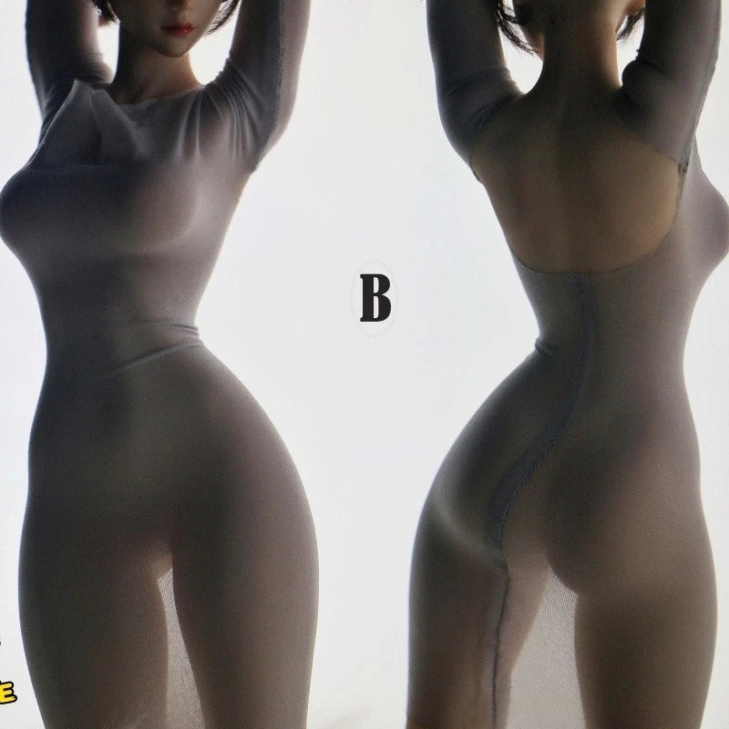 Female 1/6 Tight Ultra-thin Dress Elasticity Bodycon Model Fit 12'' Figure Body Model