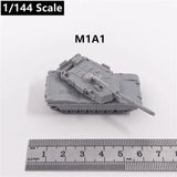 U.S. Army M1A1 Abrams Tank, 3D Printed ,1/144 Scale Mini Tank Model,Resin Model