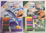 DIY Dolphin Fish Kids Color by Number Kit 5X7 Bundle Lot Model