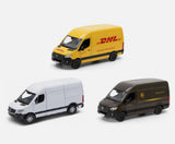 DHL Courier Van UPS White Mercedes Benz Van sprinter 1:48 Scale Diecast Model Model
