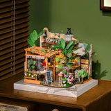 Rolife Leafree Caf?? DIY Miniature House Building Kit Dollhouse Model Kit Gifts Model
