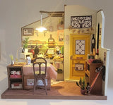 Dollhouse Kitchen - Completed Miniature - Cooking - Bookend - Handmade Model