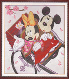 "Micky and Minnie" 11CT cross stitch kits 51cm*57cm Model