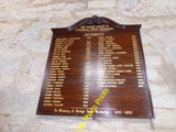 Photo 6x4 Saint Kenelm, Upper Snodsbury: incumbency board Upton Snodsbury c2016 Model