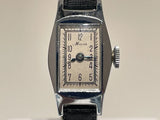 VINTAGE NOS RARE SMALL NICE WW2 ERA RECTANGLE LADIES SWISS WATCH "MARS" Model