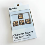 NEW North Key Cap Pack Cheetah Accent Print Arrow Keys and Spacebar Model