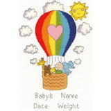 Bothy Threads counted cross stitch kit "Balloon Baby", XNB8, 23x33cm, DIY Model