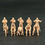 1/72 1/87 Scale Laboratory scientists 10 Figures Miniature Resin Model kit Doll Model