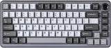 YUNZII B75 75% RGB Mechanical Keyboard KNOB GASKET PBT CAPS GREY MILK V2 LINEAR Model