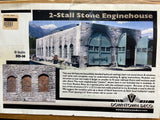 Downtown Deco O Scale 2 Stall Stone Engine House New, Sealed DD-36, O/On3/On30 Model