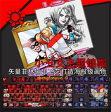 DC Comic Joker Lady Transparent PBT Keycaps Set for Cherry Mechanical Keyboard Model