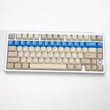 Retro Blue Alert Theme With ko en Root Dyesubs PBT Cherry Profile Keycap Set Model